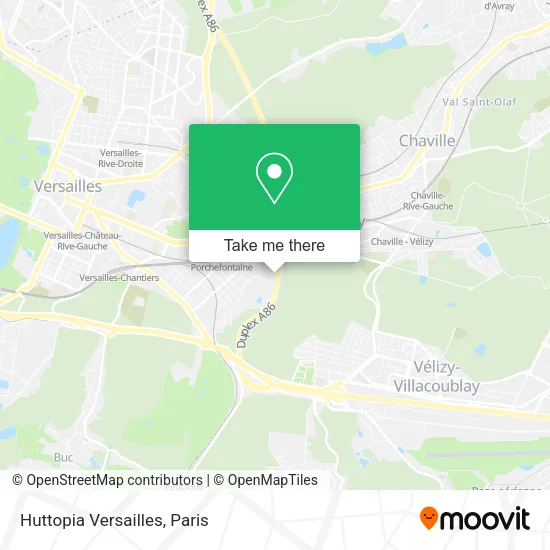 Huttopia Versailles map
