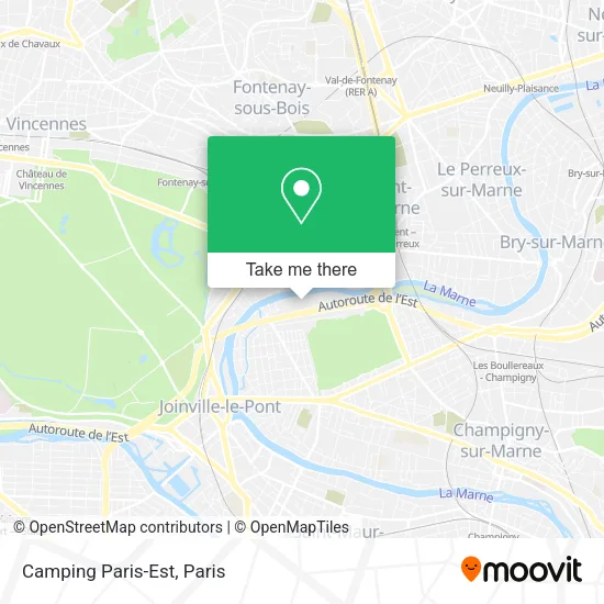 Camping Paris-Est map