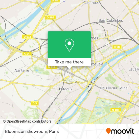 Bloomizon showroom map