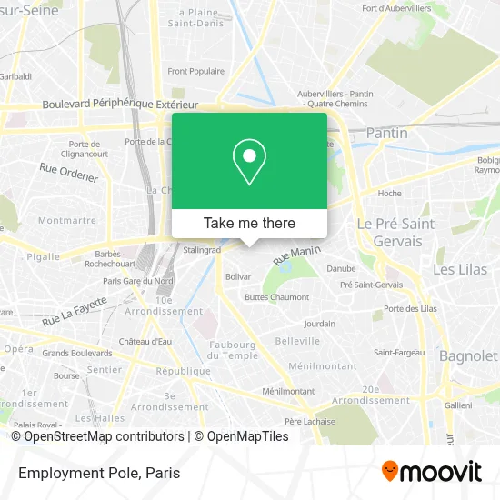 Pole Emploi map