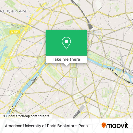 American University of Paris Bookstore map
