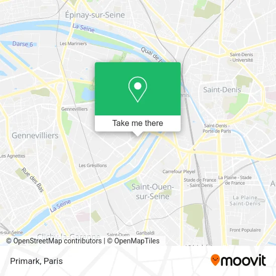 Primark map