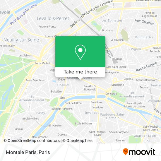 Mapa Montale Paris