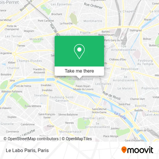 Le Labo Paris map