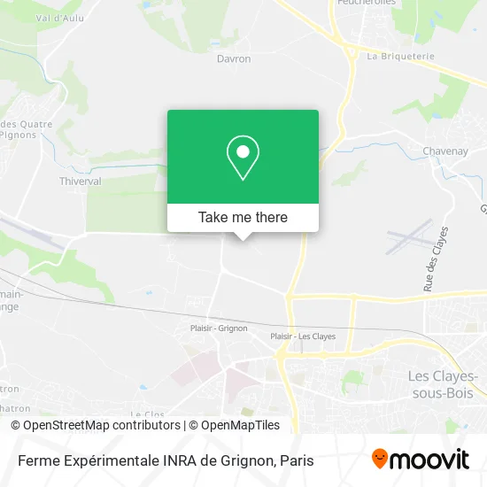 Ferme Expérimentale INRA de Grignon map