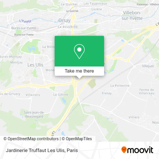 Jardinerie Truffaut Les Ulis map
