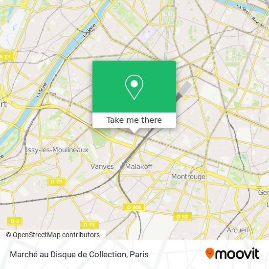 Marché au Disque de Collection map