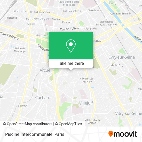 Piscine Intercommunale map