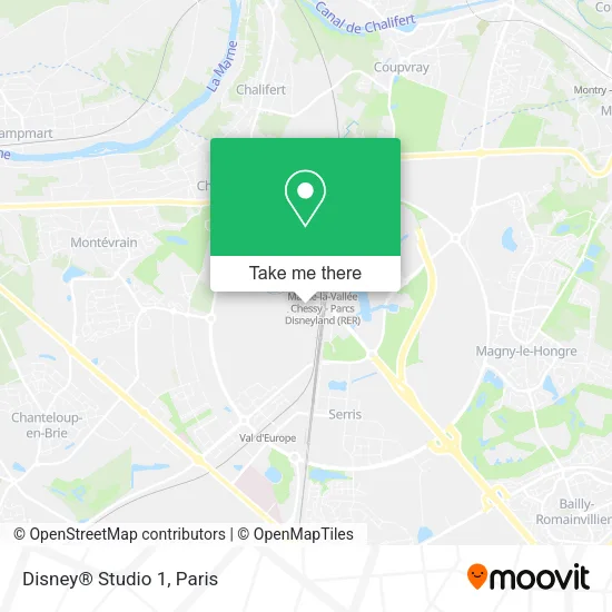 Disney® Studio 1 map