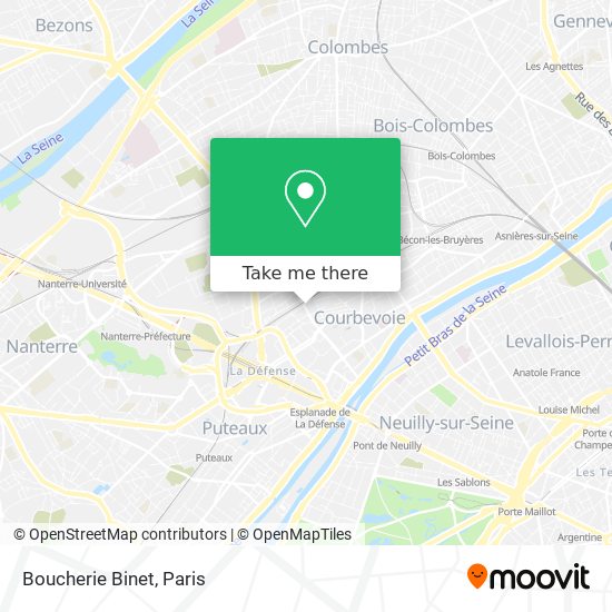 Boucherie Binet map