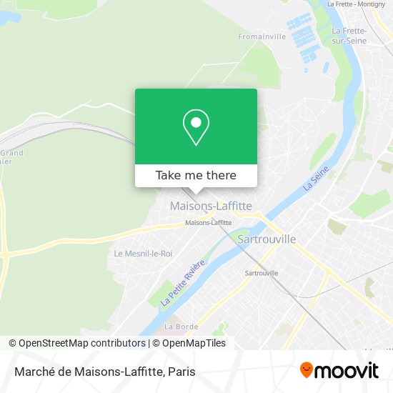 Mapa Marché de Maisons-Laffitte