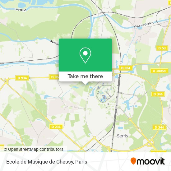 Ecole de Musique de Chessy map