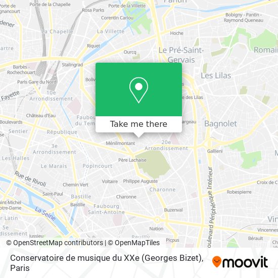 Mapa Conservatoire de musique du XXe (Georges Bizet)