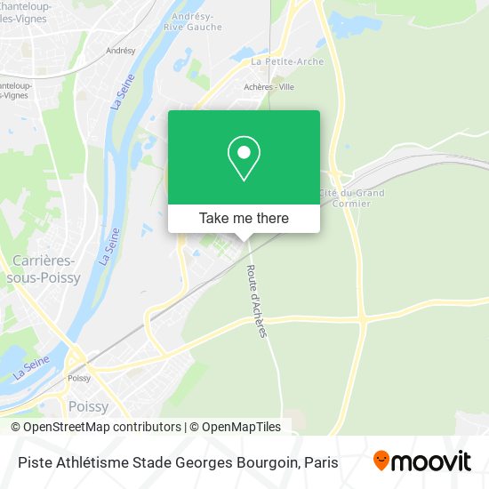 Mapa Piste Athlétisme Stade Georges Bourgoin