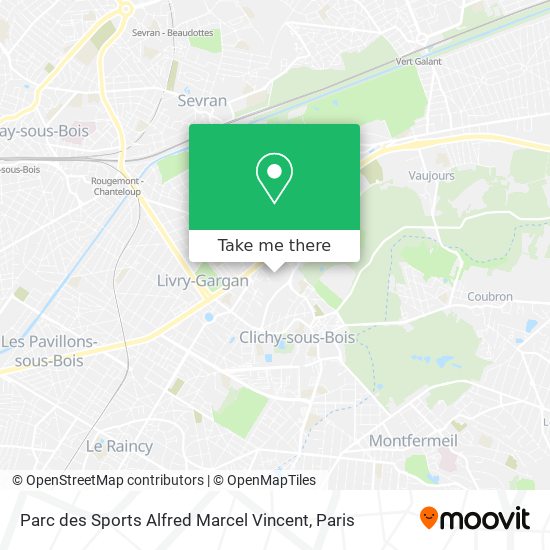 Mapa Parc des Sports Alfred Marcel Vincent