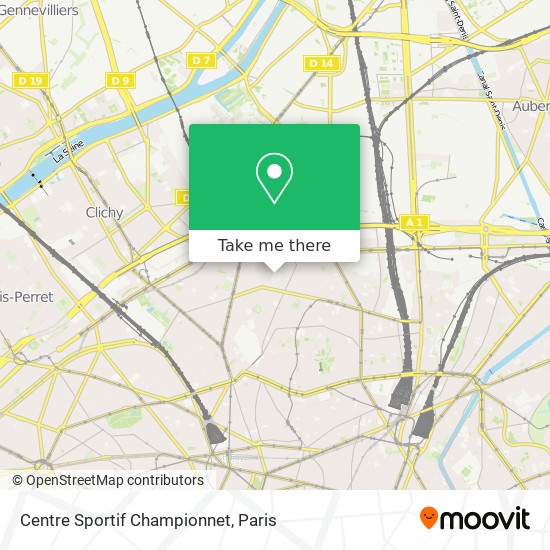 Mapa Centre Sportif Championnet