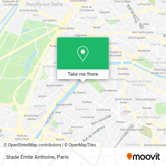 Stade Emile Anthoine map