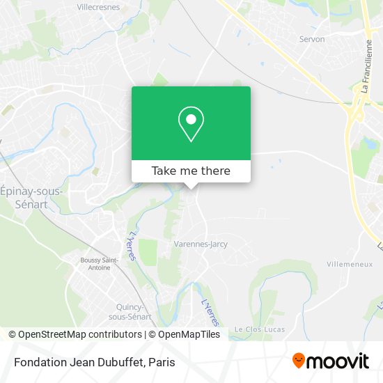 Mapa Fondation Jean Dubuffet