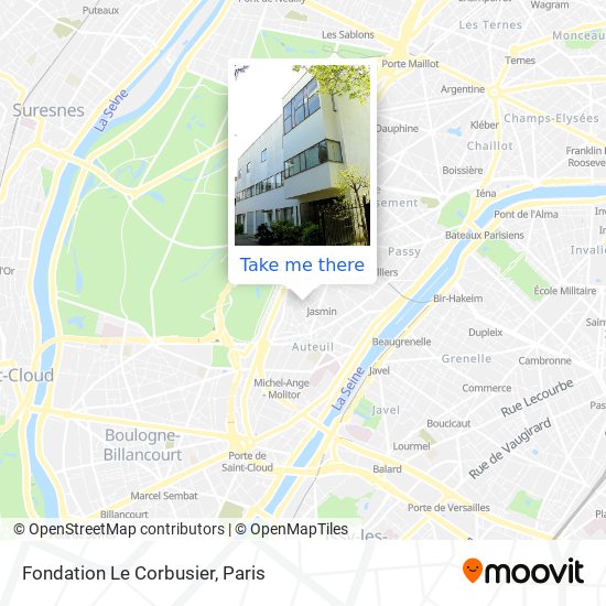 Fondation Le Corbusier map