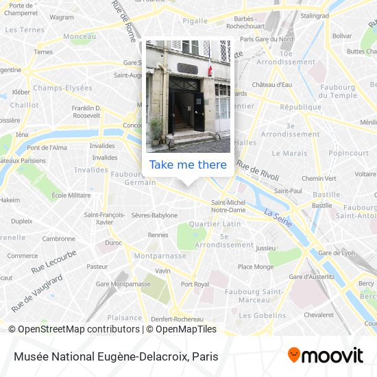 Mapa Musée National Eugène-Delacroix