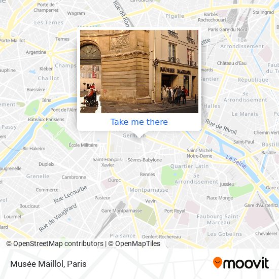 Mapa Musée Maillol