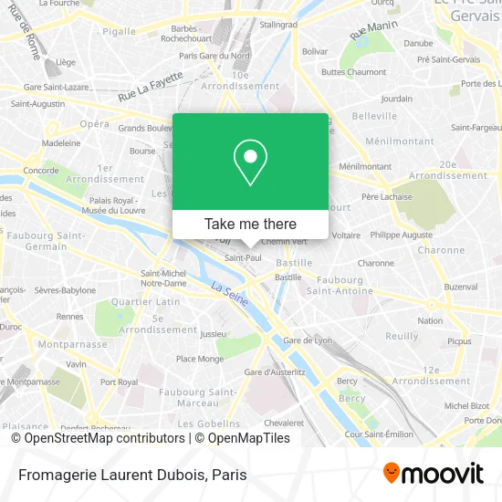 Fromagerie Laurent Dubois map
