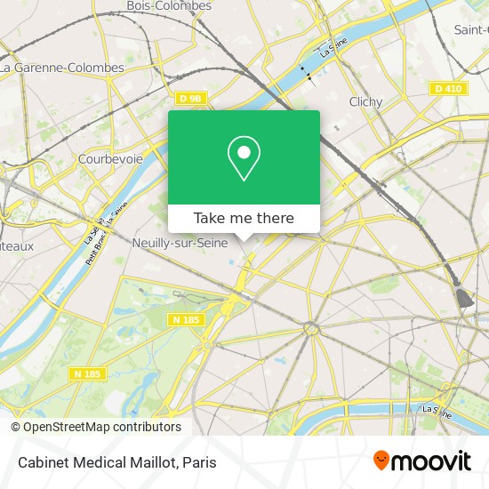 Cabinet Medical Maillot map