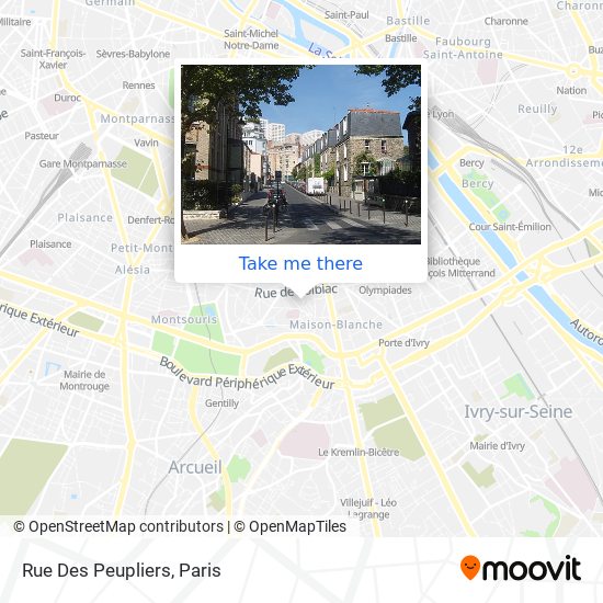 Rue Des Peupliers map