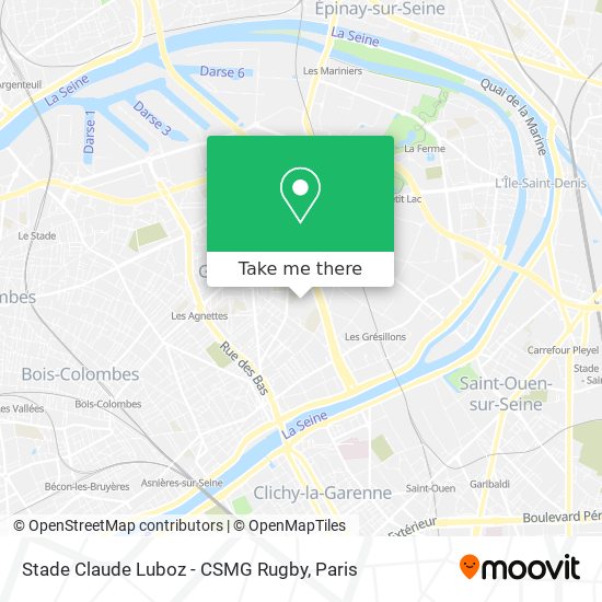 Stade Claude Luboz - CSMG Rugby map