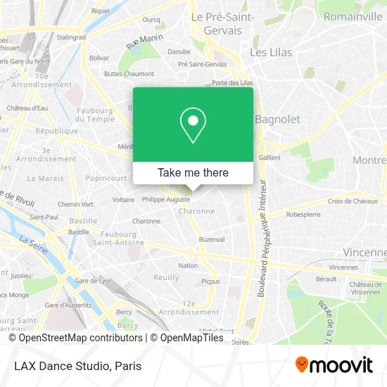 LAX Dance Studio map