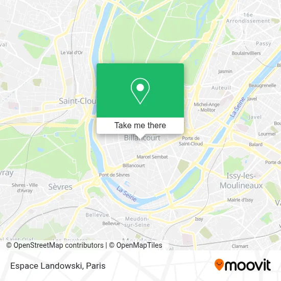 Espace Landowski map