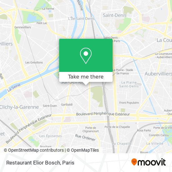 Restaurant Elior Bosch map