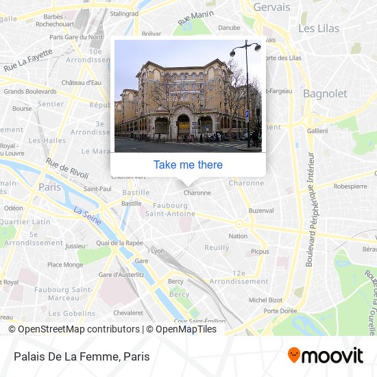 Mapa Palais De La Femme