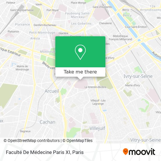 Faculté De Médecine Paris XI map