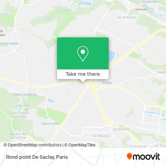 Mapa Rond-point De Saclay