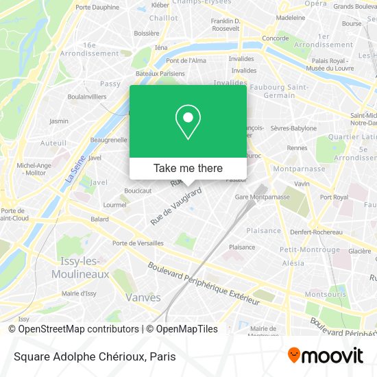 Square Adolphe Chérioux map