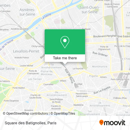 Square des Batignolles map
