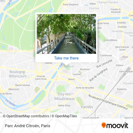 Parc André Citroën map