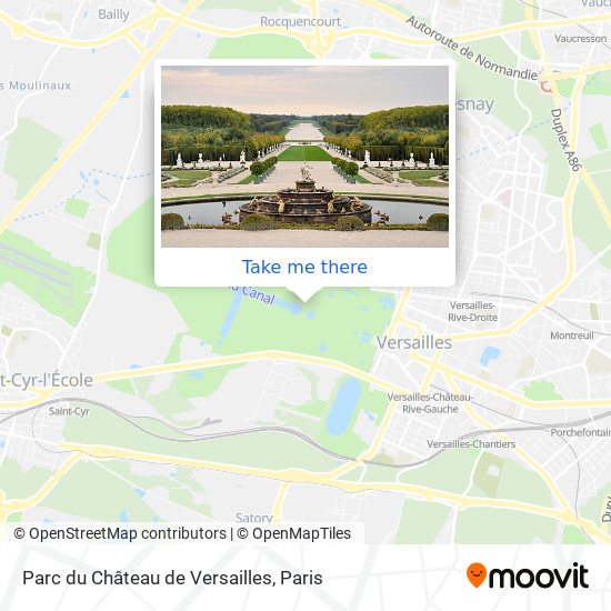 Mapa Parc du Château de Versailles