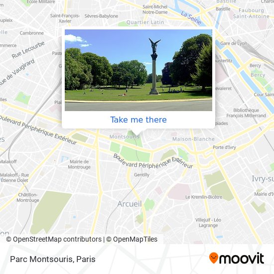 Parc Montsouris map