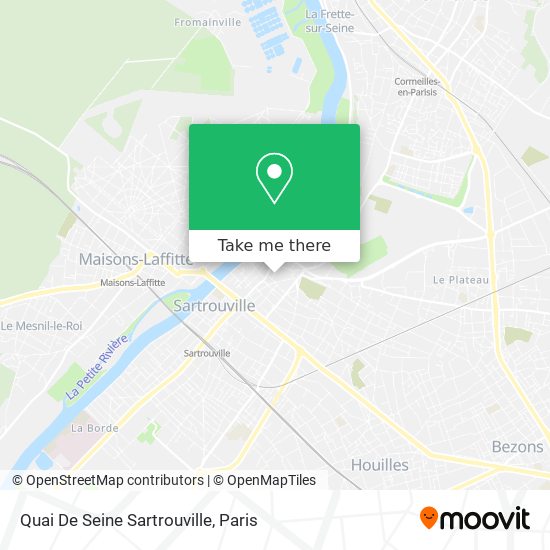 Quai De Seine Sartrouville map