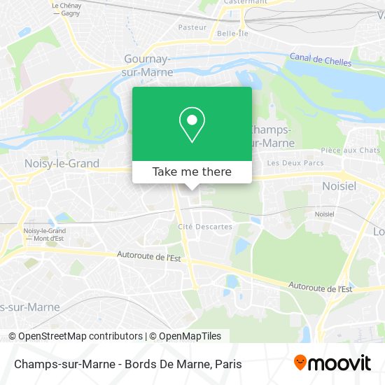 Mapa Champs-sur-Marne - Bords De Marne