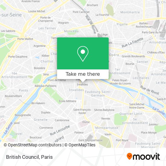 British Council map