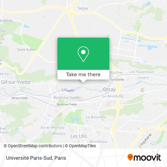 Université Paris-Sud map