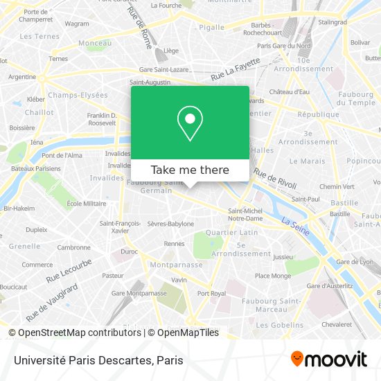 Université Paris Descartes map