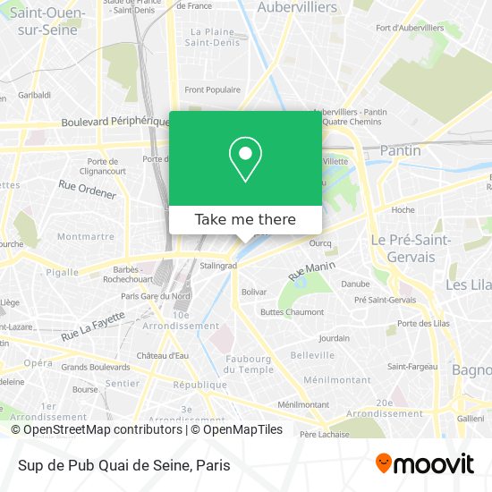 Mapa Sup de Pub Quai de Seine