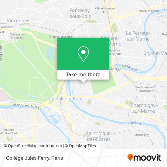 Mapa Collège Jules Ferry