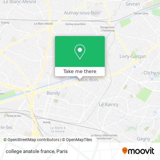 college anatole france map