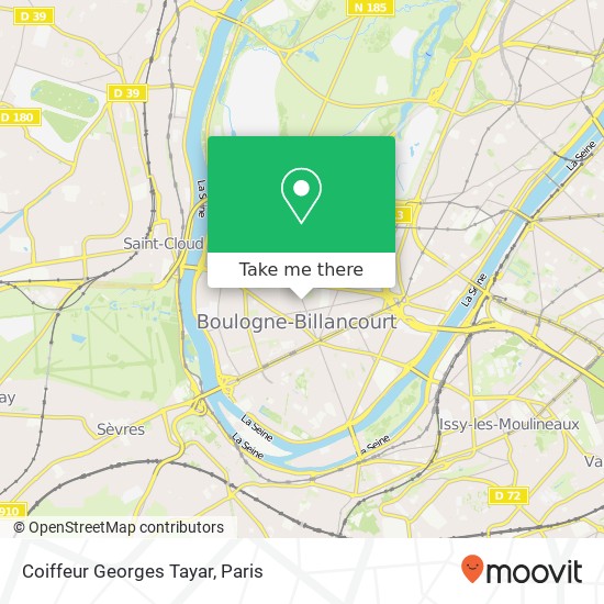 Coiffeur Georges Tayar map