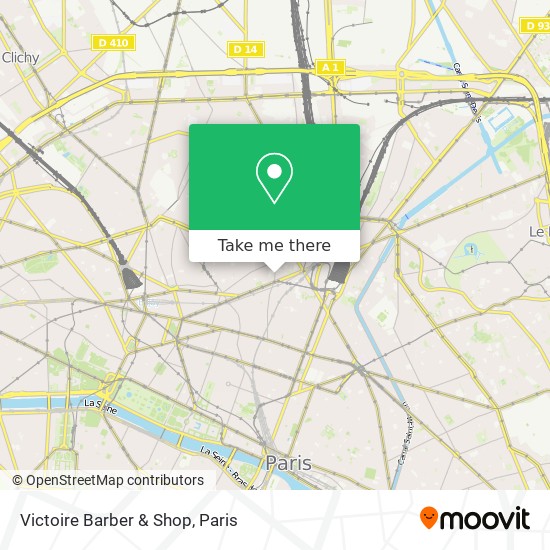 Mapa Victoire Barber & Shop